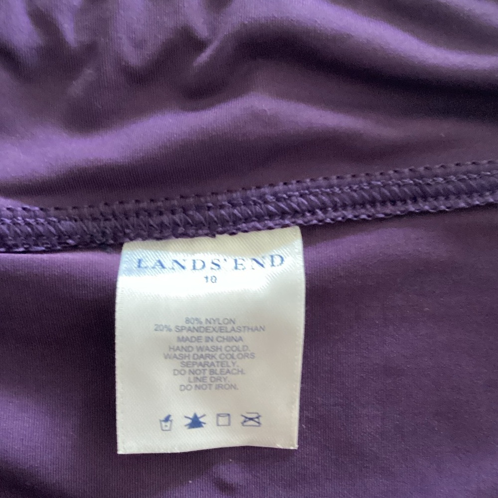 Lands' End Deep Purple Swim Skirt - Picture 3 of 3